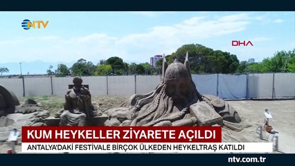 Kum heykeller ziyarete açıldı