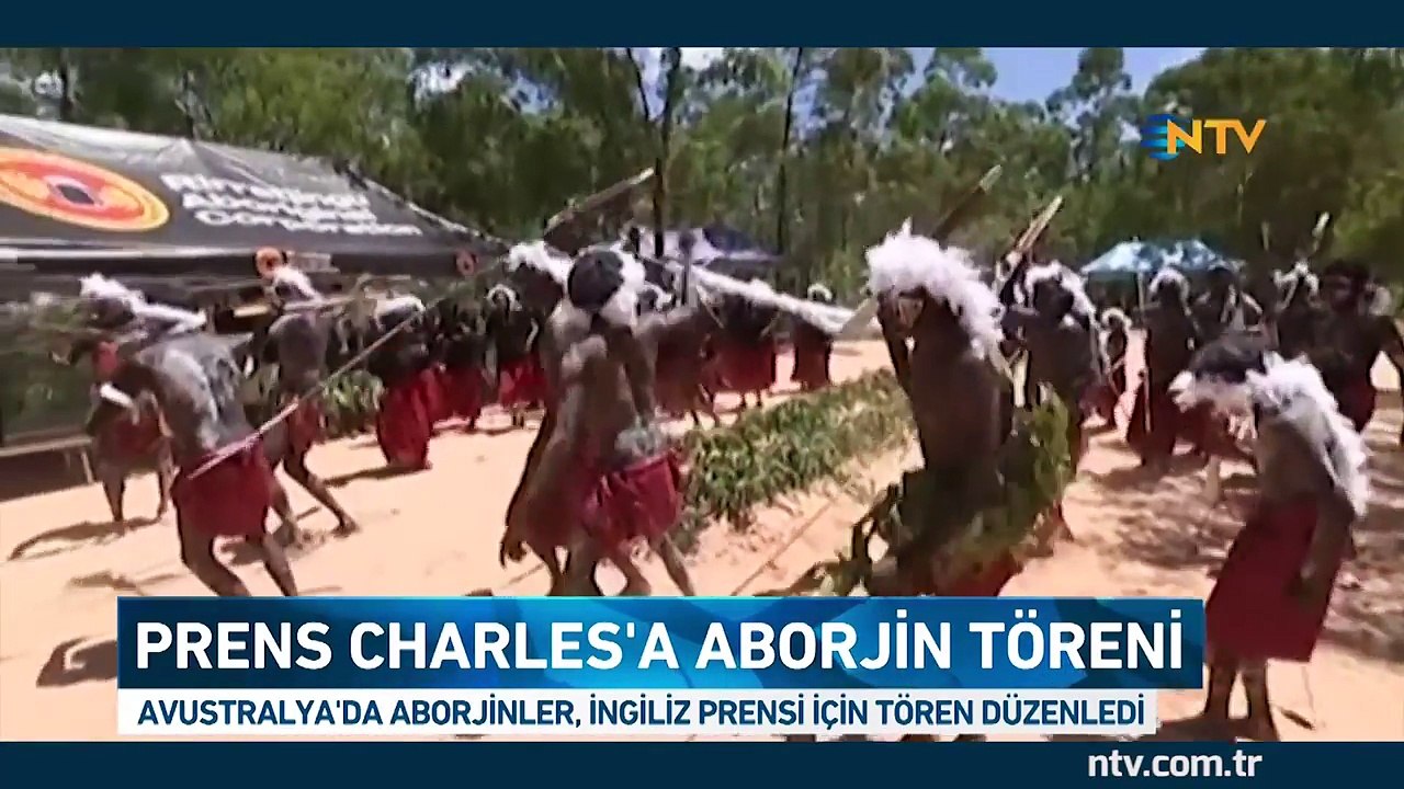 Prens Charles'a Aborjin töreni