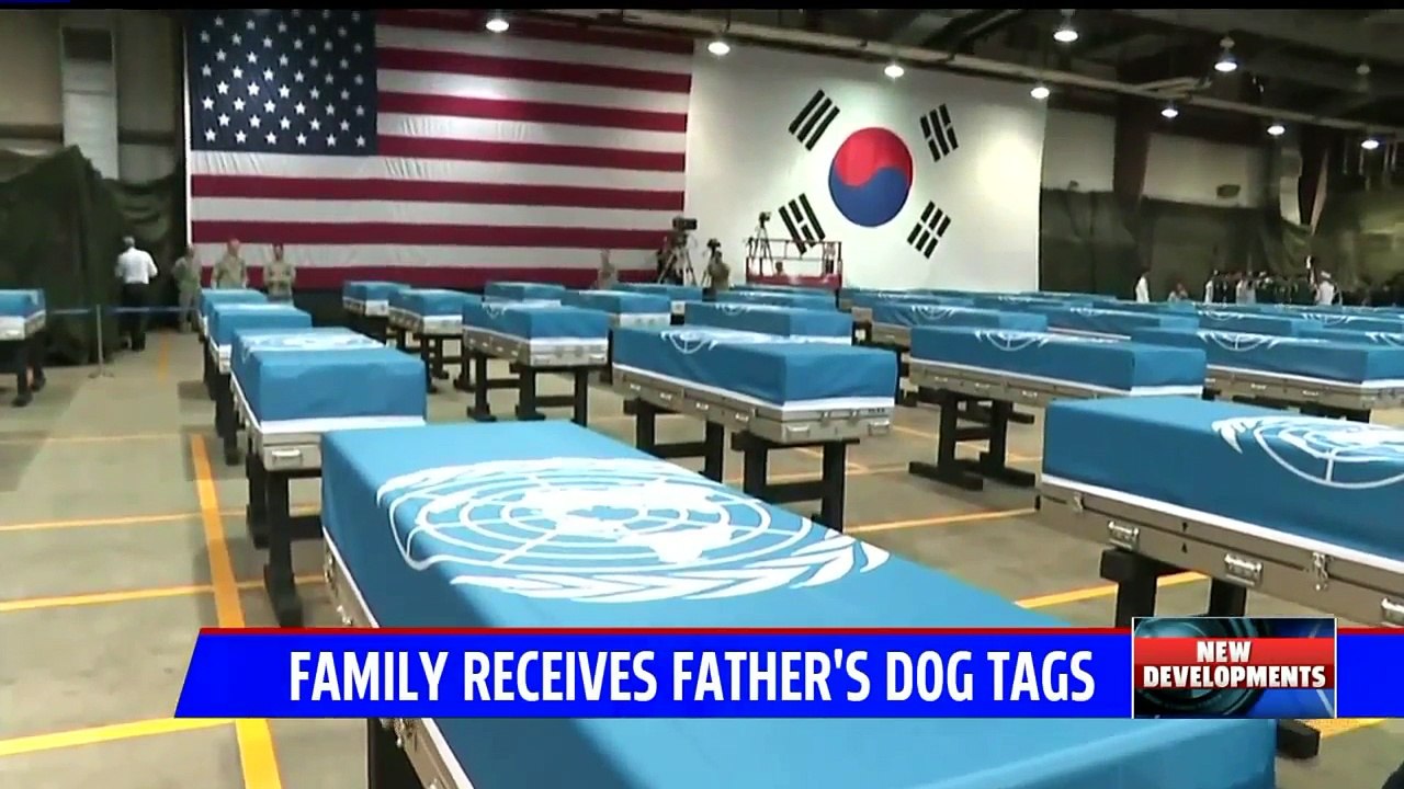 Family Reunited with Father's Korean War Dog Tags