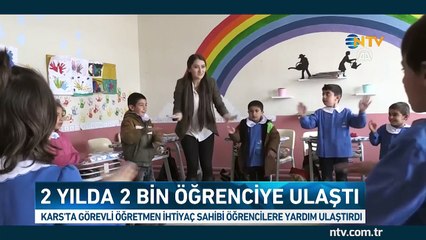 Necla öğretmen 2 yılda 2 bin öğrenciye ulaştı