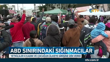 ABD sınırındaki sığınmacılar (Yüzlerce sığınmacıdan 8'inin ülkeye girişine izin verildi)