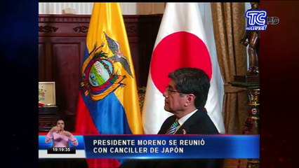 Reunión de Presidente Moreno y Canciller de Japón