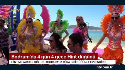 Bodrum'da 4 gün 4 gece Hint düğünü... (Hint milyarder oğlunu evlendirdi)