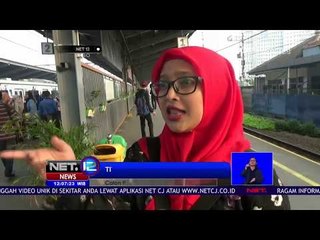 Penumpukan Antrean Tiket Harian KRL - NET 12