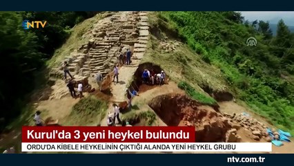 Ordu'da Tanrıça Kibele heykelinden sonra yeni heykel grubuna rastlandı