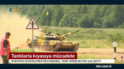 Tonlarca ağırlıktaki metal canavarlar Rusya'da yarıştı