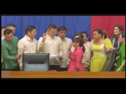 SONA 2018: With House sound system dead, Arroyo takes oath as new Speaker