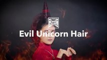 This evil unicorn hairdo is perfect for impaling your enemies