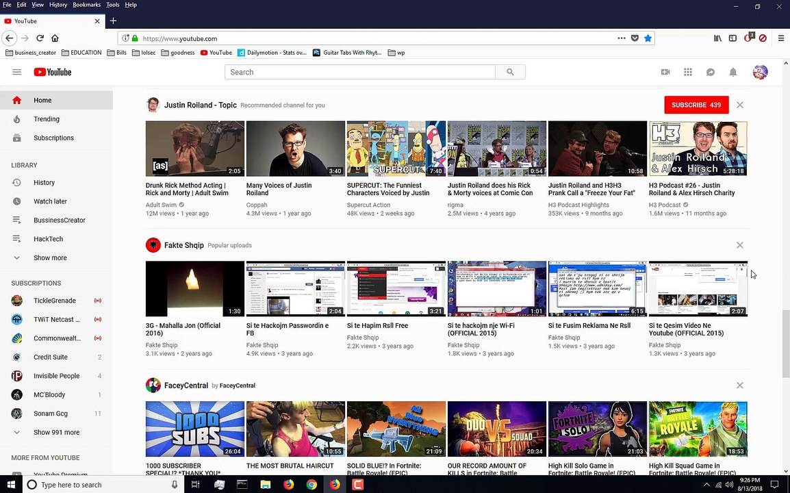Filter Youtube Channel