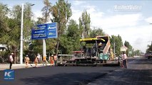 Better roads, improved lives. A Chinese company is renovating dozens of streets in Bishkek, Kyrgyzstan.#BeltandRoad