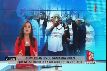 Comerciantes de Gamarra exigen que no se libere a exalcalde Elías Cuba