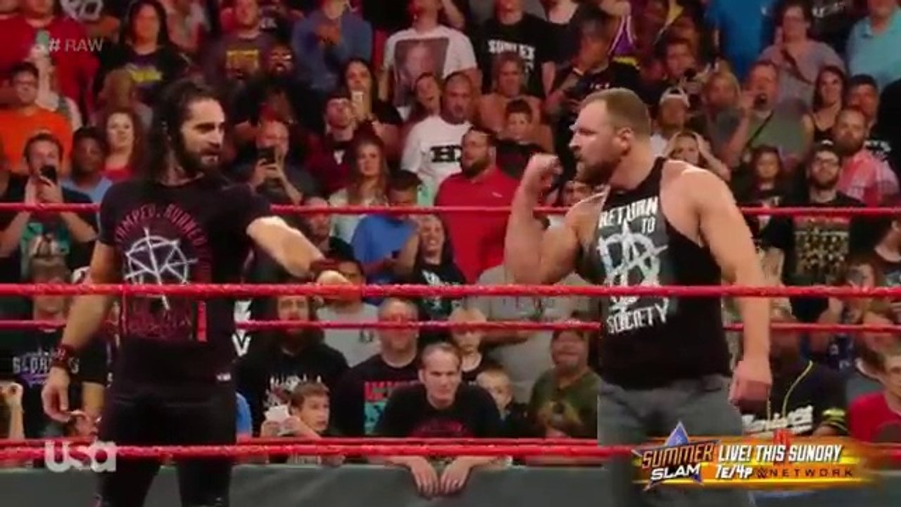 Dean Ambrose returns -WWE RAW 13 August 2018