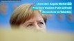 Merkel, Putin To Hold Discussions Saturday