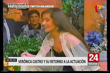 Verónica Castro regresa a la actuación