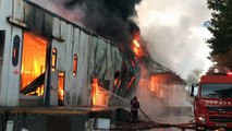 OSB içindeki dev fabrika cayır cayır yandı