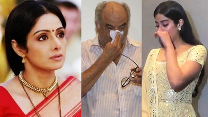 Jhanvi Kapoor & Boney Kapoor spotted CRYING at Sridevi's film screening; Watch video | FilmiBeat