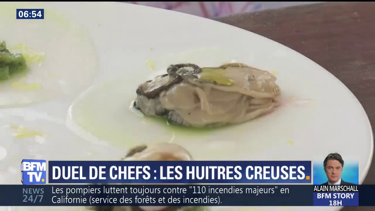 Duel des chefs: les huîtres creuses de Jean-yves Gueho face à Sylvain Guillemot