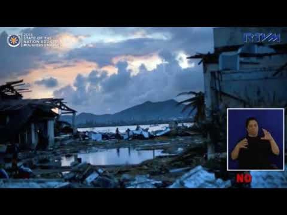 SONA 2018: Duterte urges Congress: Pass bill creating disaster management department