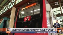  Así son los nuevos trenes del Metro de Santiago, los primeros ensamblados en Chile.