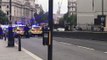 Police Leap Over Barrier, Respond to Crashed Vehicle, Outside Houses of Parliament