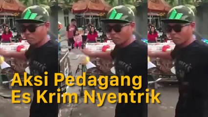 Kocak, Aksi Pedagang Es Joget Bak DJ