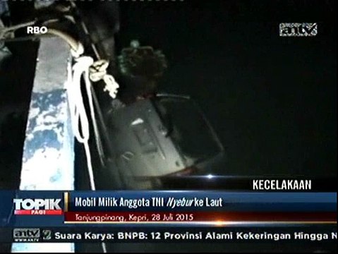 Mobil Anggota TNI Nyebur ke Laut, 3 Tewas
