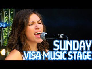 Luke Carey, Ellie Rose and Draper Perform Live On The Visa Music Stage At Formula E!