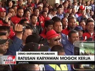Karyawan JICT Demo, Pelabuhan Tanjung Priok Lumpuh