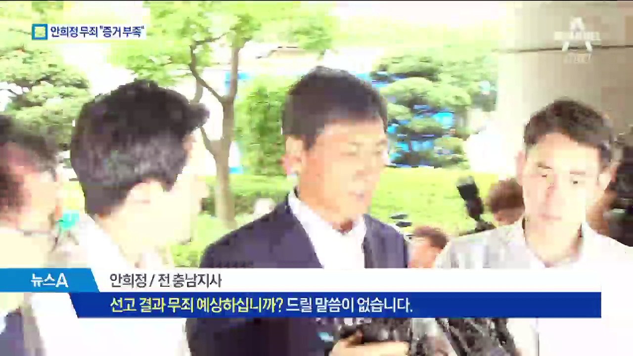 재판부 “강압적 근거 부족하다”…안희정 1심 무죄
