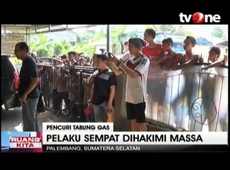 Curi Tabung Gas, Seorang Pemuda Babak Belur Dihajar Massa