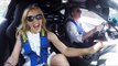 Kylie Minogue Spinning Around Santiago's ABB Formula E Circuit!