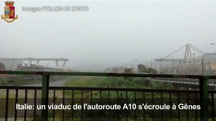 Italie: un viaduc de l'autoroute A10 s'écroule à Gênes