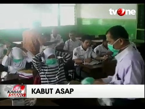 Kabut Asap di Pekabaru Ganggu Proses Belajar Mengajar