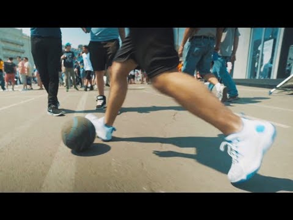 Street Racing Meets Street Soccer - Football Trickery In New York City