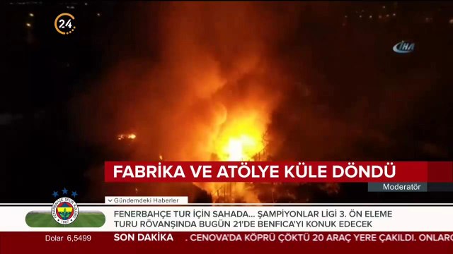 Fabrika ve atölye küle döndü