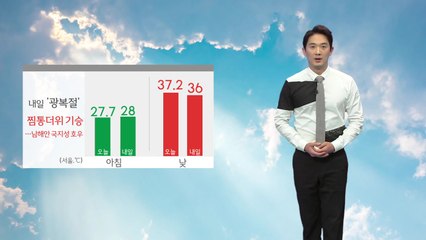 [날씨] 광복절에도 폭염 계속...남해안 국지성 호우 / YTN