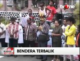 Bendera Merah Putih Berkibar Terbalik di Kantor DPRD Papua Barat