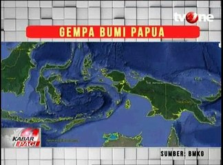 Gempa 7,2 SR melanda Wilayah Papua