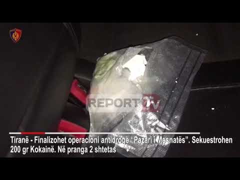 Report TV - Tiranë, policia shtrin në tokë shpërndarësit e kokainës, 2 në pranga