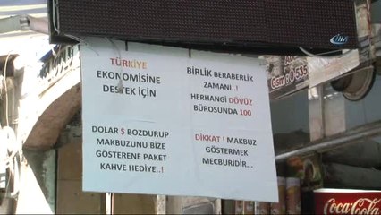 Suriyeli Esnaftan Döviz Bozdurma Kampanyası