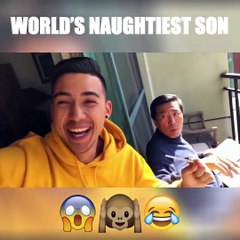 I can't believe he does this to his dad