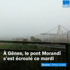 Effondrement d'un pont à Gênes : les images de l'accident