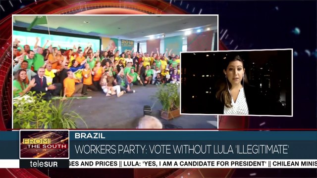 Brazil's Workers' Party Expects Lula Can Be Presidential Candidate