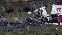 Más de 20 muertos por derrumbe de puente en autopista italiana