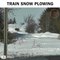 The Snow Piercer is coming through deep snow railway tracks