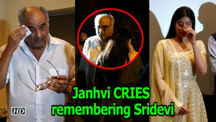 Janhvi couldn't STOP CRYING remembering Sridevi