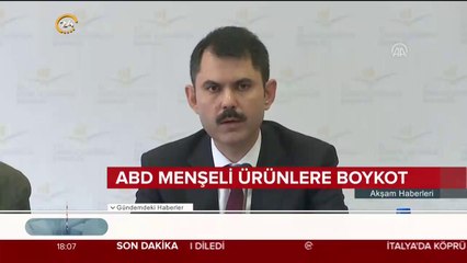 ABD menşeli ürünlere boykot