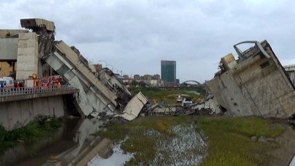 伊 제노바 고속도로 교량 붕괴..."최소 22명 사망" / YTN