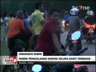 Pabrik Minyak Sawit Mentah di Dumai LudesTerbakar