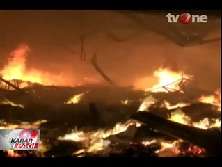 Kebakaran di Pasar  Pagaden, Pedagang Rugi Ratusan Juta Rupiah